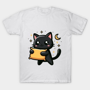 BLACK CAT PILLOW T-Shirt